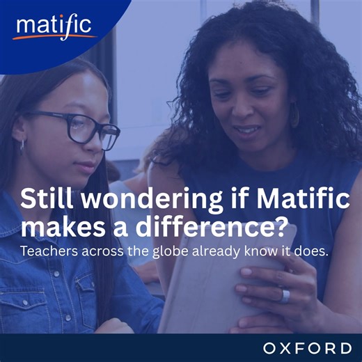 📊 Matific is more than just engaging, it’s internationally backed and proven to deliver results in the classroom. As a trusted, research-based Maths platform used in over 60 countries, Matific is grounded in evidence and designed to support real learning outcomes: 🔍 Proven to Improve Results Learners using Matific show a 34% improvement in performance. – University of Western Sydney 👩‍🏫 Trusted by Educators 89% of teachers recommend Matific to colleagues and continue using it. – Virginia, US