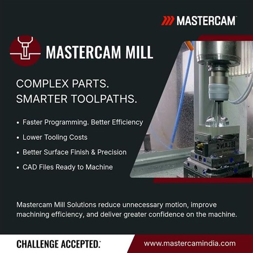 Mastercam Mill | Smarter Toolpaths for Complex Machining