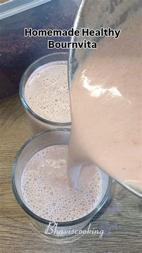 Bhavani karthick on Instagram: "Homemade Healthy Bournvita for kids!!!! Ingredients (1 cup - 250 ml) Almonds - 3/4 cup Cashews - 1/2 cup Walnut - 1/4 cup Sunflower seeds - 1 tbsp Makana - 1 cup Roast everything until aromatic and grind into a coarse powder Then add, Cocoa powder - 1/2 cup Cardamom powder - 1 tsp Brown sugar or Jaggery powder - 3/4 cup Grind them altogether in few seconds Store it in airtight container and enjoyyyyy😉 😍 _____________________________________ #homeamadebournvita #