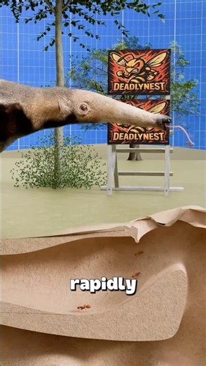 How Ants Actually Fight Back Against Anteaters 🐜😱 #insects #ants #nature