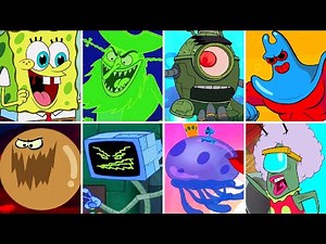 SpongeBob Patty Pursuit - All Bosses & Endings