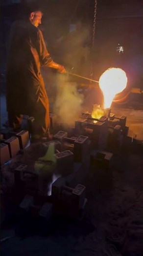 🔥 Foundry in Action | Pouring, Cooling & Ladle Views #heat