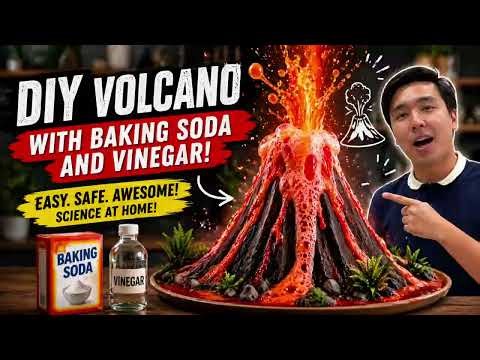 Amazing Volcano Eruption Experiment! 🌋 😱