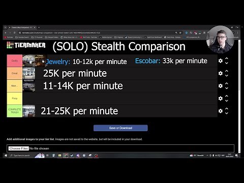 One Armed Robber - Map Comparison (Solo Stealth)