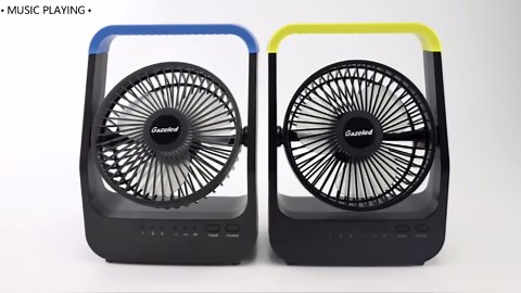 Gazeled Battery Operated Portable Fan, Super Long Lasting, D-Cell Battery or USB Powered Quiet Desk Fan for Bedroom, Camping, Outdoor,5",New