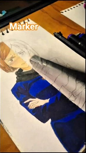 Pencil vs Marker. part2 #art #shorts