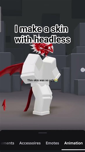 i make a skin with headless