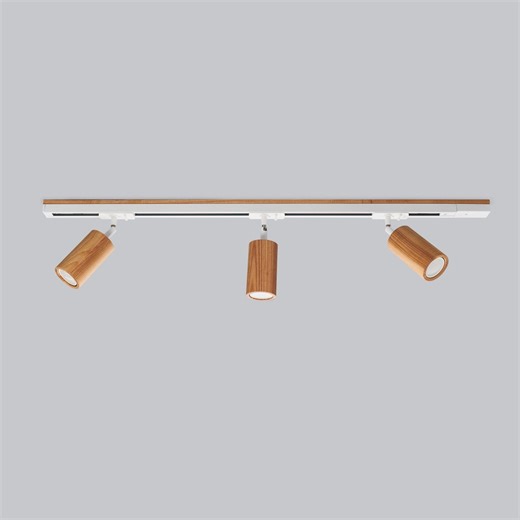 Modern Track Lighting, Wooden Minimalist Light, Ceiling Fixture - Etsy