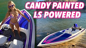 Dear Santa: Jet Boat Please! I Built a Hot Rod Jet Boat! Check Out The Build On This One! 5.3 LS, Candy Paint, Headers, And Custom Interior! - BangShift.com