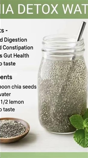 Chia seed water 💦 benefits #drink #detoxwaterrecipe #detoxdrink #benifits #healthy #shorts
