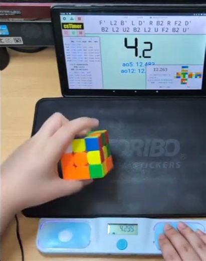 ルービックキューブ片手で8.64秒！ #ルービックキューブ #rubikscube