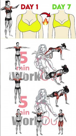 7 Day Workout Challenge To Reduce Breast Size [How To Lose Breast Fat In 7 Days]5 Min Female Workout