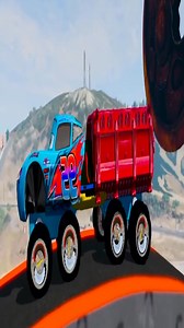 18K views · 121 reactions | McQueen HELICOPTER and Tow Mater Vs Zombie City BUS Truck part 14 | Beamng Game | Facebook