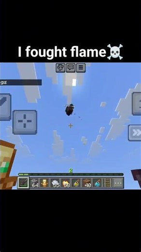 I fought flamefrags☠️#minecraft