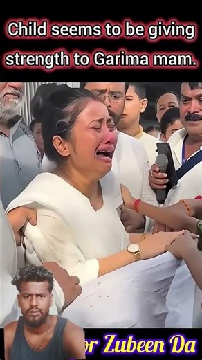 child seems to be giving strength Garima mam ♥️ justice #zubeen garg