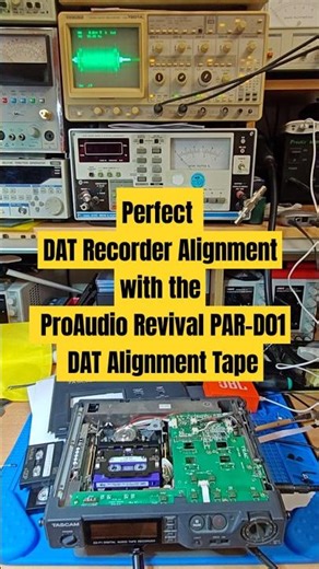Perfect DAT Recorder Alignment (Tascam DA-P1) with the DAT Audio Check Tape PAR-D01 #datrecorder