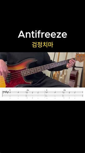 Antifreeze - 검정치마 [Bass Cover] #bass #bassguitar #베이스 #베이스기타 #antifreeze #검정치마