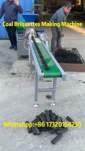 High-Efficiency Coal Briquette Machine in Action#charcoal #coal #charcoalbriquette #charcoalmachine