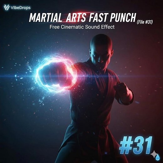 🥋 Fast Martial Arts Punch | VibeDrops #31. #soundeffect