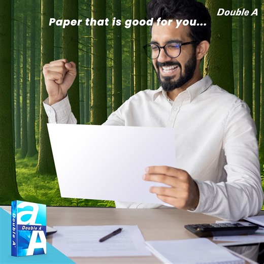 Double A ​ເປັນ​ຫຼາຍກວ່າ​ເຈ້ຍ​ເພາະທຸກ​ແຜ່ນ​​ຄື​ຄວາມ​ໃສ່​ໃຈ ເຈ້ຍ Double A ທຸກ​ແຜ່ນ​ທີ່​ເຈົ້າ​ໃຊ້ ມີ​ສ່ວນ​ຮ່ວມ​ສ້າງ​ໂລກ​ທີ່ຢັ່ງ​ຢືນ ຊ່ວຍ​ຫລຸດ​ກາດ​ຄາ​ບອນ​ໄດ​ອອກໄ​ຊ ເພື່ອ​ເພີ່ມ​ອາ​ກາດ​ບໍ​ລິ​ສຸດ ແລະ​ສະ​ນັບ​ສະ​ໜຸນ​ຊຸມ​ຊົນ​ໃຫ້​ເຕີບ​ໃຫ່​ຍ​ຢ່າງ​ໝັ້ນ​ຄົງ 🌍 ເຈ້ຍ​ທີ່​ດີ​ຕໍ່​ເຈົ້າ…ດີ​ຕໍ່​ໂລກ ຕອ​ບສະ​ໜອງ​ທຸກ​ການ​ໃຊ້​ງານ ພ້ອມ​ສົ່ງ​ຕໍ່​ສິ່ງ​ດີໆ ກັບ​ຄືນ​ສູ່​ໂລກ​ຂອງ​ເຮົາ ພວກ​ເຮົາ​ມຸ່ງ​ໝັ້ນ​ສ້າງ​ໂລກ​ທີ່​ດີ​ຂື້ນ​ໄປ​ພ້ອມ​ກັບ​ເຈົ້າ 🫶 #DoubleAPaper #SmootherThicker #PremiumIsOurStandard #QualityPaper #SustainabilityMa