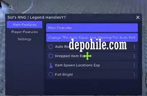 Roblox Sol's RNG Script Para, Hızlı Yürüme Hilesi İndir 2024