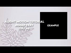 alight motion tutorial jiggly text (inspired ae) credits to the cute background (go ichigo)