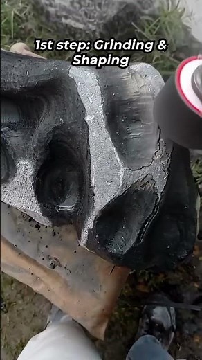 Transformation from Raw to Polished - XL Rainbow Obsidian 🌈