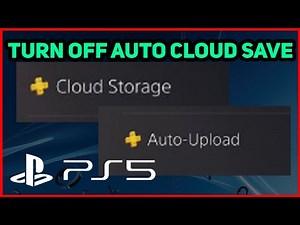 PS5 HOW TO TURN OFF AUTO CLOUD SAVE!