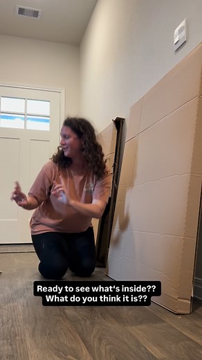 First impressions - love everyone’s reactions! It’s clear our framed family photo from @rebeccarosefineportraits is a true lifetime treasure! We can’t wait to hang it up on the wall soon! Watch until the end to see what our daughter said/ signed to me 🥹 | rhett_the_heeler