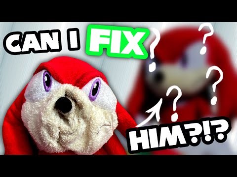 RARE Sanei 2012 Knuckles Plush RESTORATION! | Can I Fix It??