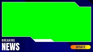 Breaking News frame Update News 4K with Green Screen Background, dark blue frame