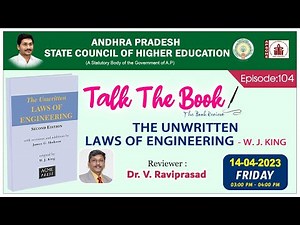 EP: 104 - W.J. King's "The Unwritten Laws of Engineering" by Dr. V. Ravi Prasad