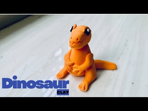 How to make Dinosaur from polymer Clay |Clay sculpting dinosaur