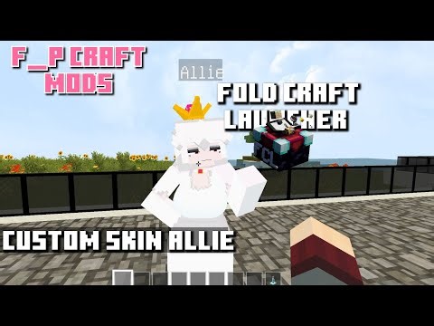 Fold Craft Launcher (FCL) Minecraft custom skin Allie showcase