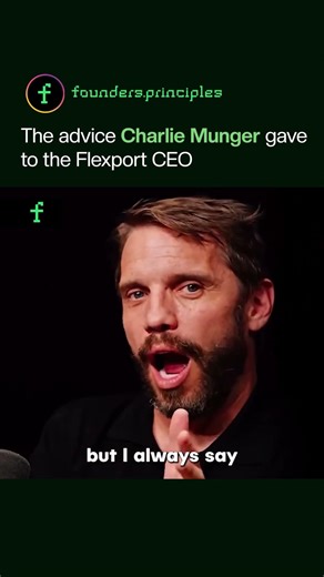 The advice Charlie Munger gave to the Flexport CEO #charliemunger #businessadvice