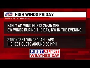 13 First Alert Weather Day issued for Friday