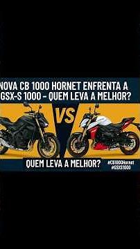🔧 Nova CB 1000 Hornet Enfrenta a GSX-S 1000 – Quem Leva a Melhor? 🔥 #hornet1000