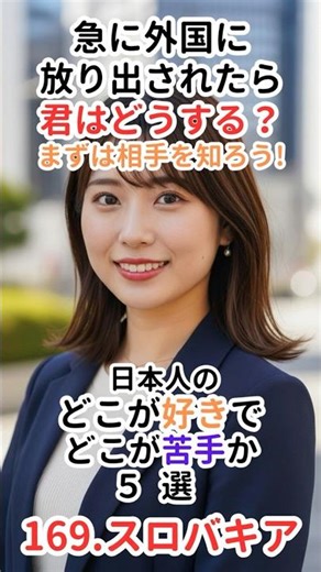 その国は日本人を好きか苦手か5選 Part.169『スロバキア』
