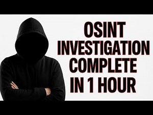 OSINT Investigation Complete in 1 Hour | OSINT Techniques In Cyber Security 🔥