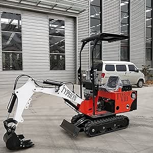 TYPHON Terror VIII Mini Excavator – Nimble Trench Digger Machine for Garden, Farms, Parks, Roads – Ideal for Digging, Drilling, Bull-Dozing