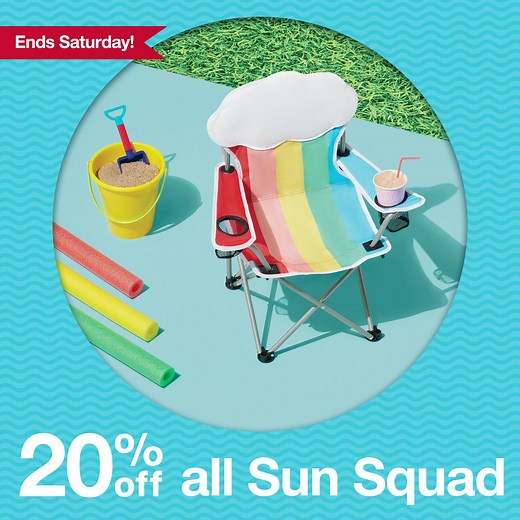 Sun Squad is here for all your summer fun. ☀ It’s all 20% off this week at Target! https://tgt.biz/g5cg9 | Target