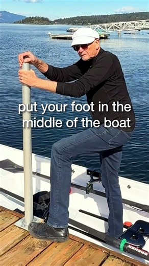 Using a boarding pole with your Whitehall Spirit® Rowboat