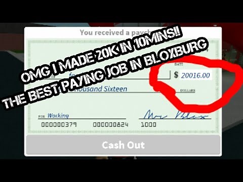 THE BEST PAYING JOB IN BLOXSBURG(ROBLOX)