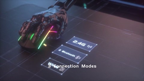 FFN Wireless Gaming Mouse,24000DPI Adjustable,6 Programmable Buttons,75H Battery,3 Mode 2.4GHz/Bluetooth 5.3/USB-C Wired, Rechargeable Gaming Mice for PC,Mac,Computer,Laptop,Tablet-Black