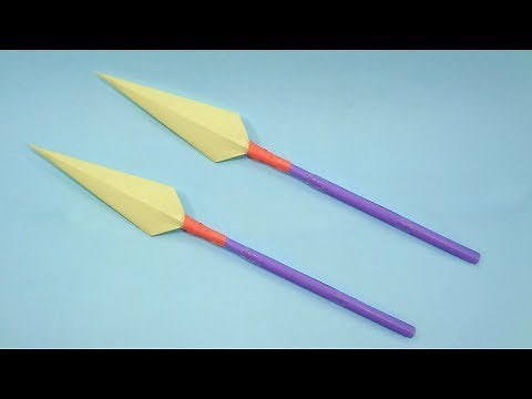 Paper Crafts - How to Make Origami Ninja Spear Out of Paper Easy Tutorial by MR. CREATOR