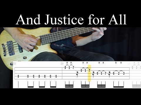 ...And Justice For All (Metallica) - Bass Cover (With Tabs) by Leo Düzey