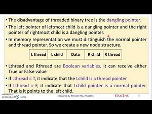 DS - MODULE 4 - TOPIC 8 - THREADED BINARY TREE