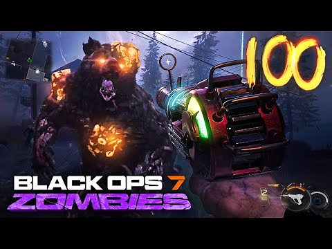 BLACK OPS 7 ZOMBIES ROUND 100+ GAMEPLAY ATTEMPT!