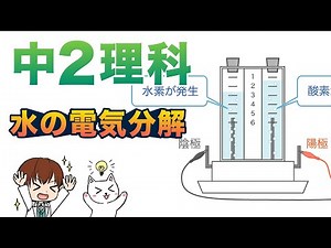 【中２理科】水の電気分解（水素・酸素）【化学動画８】