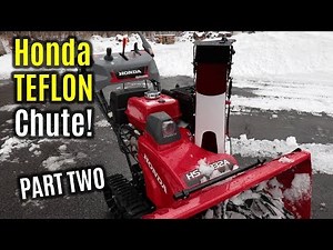 HONDA HSS1332ATD IMPROVED Teflon Chute Collar SLUSH Test | PART 2